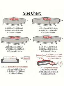 1pc Minimalist Geometric Pattern Sofa Slipcover, Anti-Scratch, Available In Multiple Colors, Fade-Resistant, Pill-Resistant, Machine Washable, Reusable Sofa Cover, Suitable For Living Room & Bedroom, Pet-Friendly, All Season - Khaki - View 2