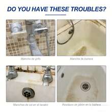 Spray Limpiador de Baño, Formula Suave Sin Daños, Limpia Superficies de Baño, Elimina Manchas y Sarro, Fácil Enjuague Sin Residuos y Brillo Duradero - Blanco - Ver 3