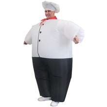 1 pieza Disfraz de chef inflable, unisex - Disfraz de Body completo con temática de corazón, adecuado para Halloween, carnaval, Navidad y diversos eventos/fiestas - cocinero - Ver 7