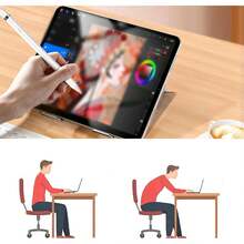 2Pcs Keyboard Riser, Self-Adhesive Mini Keyboard Stand For Desk Portable Laptop Feet Foldable Keyboards Lift For Most Keyboards - 銀色 - 查看 5