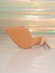 女士尖头细带高跟凉鞋 - 杏色 - 查看 6