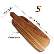 1pc Cutting Board, Wooden Chopping Board, Household Meat Cutting Board, Cheese And Board, Washable Fruit Board, Home And Dorm Vegetable Cutting Board, Camping Gear, Kitchen Accessories, Kitchen Utensils, Ramadan Decoration, Eid Al-Fitr Gift, Valentine's Day Gift - Rust Brown - View 13