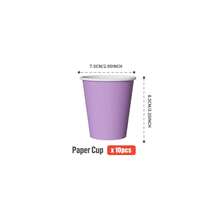 100/25/10入 純紫色一次性餐盤、餐巾紙、杯子，一次性派對用品套裝，適合25位賓客，一次性紙盤派對餐具，適用於生日、婚禮、主題派對、家庭野餐 - 彩色 - 查看 11