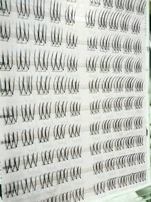 100pcs Glue-Free U-Shaped False Eyelashes, Natural & Realistic Single Cluster C-Curl Thick & Distinct Lashes, Suitable For Daily Wear, Girl Groups, ACE