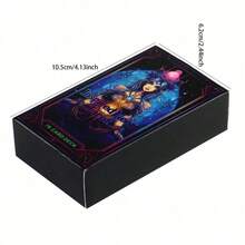 Neon Tarot Card Game Board Game, Ages 14+, Divination Wand, Elegant Tarot Cards, Alice, Witchcraft Supplies, Tabletop Game - Multicolor - View 5