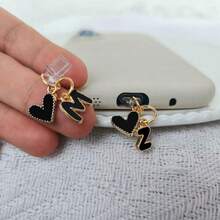 26pcs Heart-Shaped Alphabet Letter Dust Plug Decoration, Dust-Proof Phone Charging Port Cover, Gift For Friends, Christmas Gift