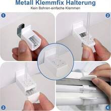 Persianas, cortinas e venezianas - Branco semi-transparente + cinzento escuro totalmente opaco à luz - Ver 9