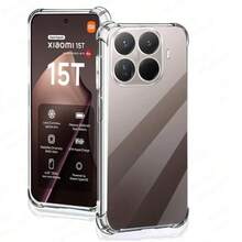3IN1 2026 NEW For Xi Ao Mi 15T/15TPro Case Transparent And Impact-Resistant Mobile Phone Case+Full Screen Clear Tempered Film For Xi Ao Mi 15T/15T Pro+Lens Film Screen Protection Essentials, Applicable To Daily Shield, Office, Home Daily Shield Office Home Phone Screen Protector Phone Accessories Waterproof Shockproof Anti-Fall Scratch Resistant - Clear - View 7