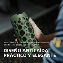 Bocina Bluetooth para Exteriores, Bocina Portátil con Auriculares Bluetooth, Bocina Inalambrica con Luz LED de Colores, Mini Bocina Perfecta para Viajes al Aire Libre, Playa, Fiesta Pequeña - Verde - Ver 4