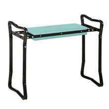 Kneeling Bench For Gardening, Foldable Garden Stool, Kneeling Aid With A Weight Capacity Of Up To 150 Kg, Made Of EVA Foam And Steel, Dark Green, 58 X 28 X 49 Cm, For Comfortable Work In The Garden. - Green - View 1