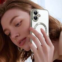 1 件钛灰色磁吸透明奢华电镀相机镜头保护膜，光滑兼容磁吸无线快充 TPU 手机壳，兼容 17 Pro/17 Pro Max、Apple Air、17/16 Pro/16 Pro Max/16 Plus/16/16E/SE4/15 Pro/15 Pro Max/15 Plus/15/14 Pro/14 Pro Max/14 Plus/14/13 Pro/13 Pro Max/13/12 Pro/12 Pro Max/12/11 Pro Max/11/11 Pro - 鈦金灰 - 查看 8