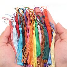 30 chiếc/gói Mặt dây chuyền tua rua bằng polyester kèm dây, tua rua nhiều màu sắc kiểu Trung Quốc, dài 8cm, thích hợp trang trí làm bookmark, móc khóa, đồ treo xe, dây đeo điện thoại, phụ kiện Hanfu tự làm. - Dây tua rua có dây treo - Xem 7