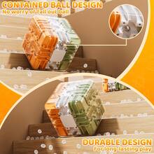 3D Cube Puzzle For Kids 5-8 8-12, Color-Match Game, Education Sensory Toys Birthday Gift For Kids Adults 5 6 7 8 9+ Years Old Boys - Xanh lá cây và cam - Xem 7
