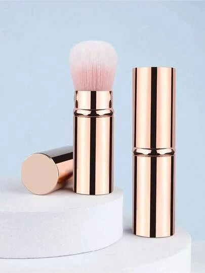 1pc Retractable Kabuki Makeup Brushes, Travel Face Blush Brush, Portable Powder Foundation Sunscreen Brush With Cover For Blush, Bronzer, Buffing, Highlighter Flawless Powder Cosmetics,Foundation Brush,Concealer Brush,Blush Brush,Contour Brush,Blush Brush,Bronzer Brush,Powder Brush,Foundation Brush,Blush Brush