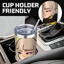 1pc 20oz Tumbler Jentry Chau Vs. The Underworld Design Stainless Steel Tumbler, Leakproof With Lid & Straw - Ideal For Outdoor Travel & All Seasons, Gift For Family And Friend - 1 cái - Xem 6