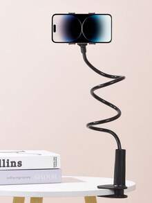 1 cái Giá đỡ điện thoại/máy tính bảng xoay 360° đế xoắn ốc kiểu dáng thoải mái, dùng cạnh giường, tương thích với iPhone, điện thoại Android, quà tặng sinh nhật, gia đình, bạn bè. Xoay 360 độ, giá đỡ thoải mái trên giường. - màu đen - Xem 13