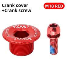 VXM 山地自行车 M18 M19 M20 曲柄螺丝 CNC 7075 铝合金曲柄盖自行车零件，兼容 Shimano 螺栓盖 - 彩色 - 查看 16