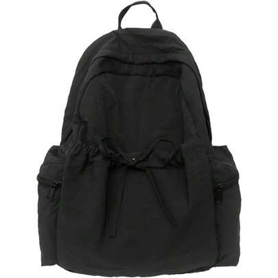 Cute Large Backpack For Women, Nylon Rucksack Lightweight Casual Daypack With Bow For Travel & Daily Use