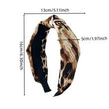 女士扭结发箍 - 异域风情蛇纹宽发箍，柔软弹力面料发饰，时尚扭结蛇纹设计发箍，舒适防滑，性感少女头饰，适合日常佩戴和派对，发带，发箍 - 彩色 - 查看 4