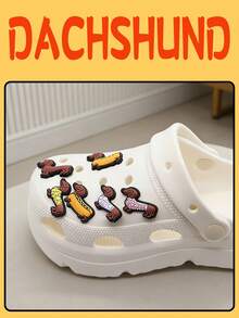 12件套腊肠犬主题PVC鞋饰，可爱毛衣、帽子、领结图案，宠物狗时装秀风格鞋饰，拖鞋和凉鞋配件，圣诞节和万圣节派对礼物，鞋子，春夏精选，伴娘礼物，房间，卧室装饰，海滩，旅行，男士，女士，度假，妇女节，旅行必备，婚礼回礼，Y2K，卧室，汽车配件，厨房装饰，可爱小物 - 臘腸犬 - 查看 2