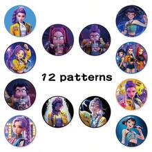 500pcs/Roll K-Pop Hunting Girls Band Sticker Party Favors, Sticker Collection, Hunting Girls Band Theme, Reusable Stickers, Self-Adhesive Tape, Themed Stickers, Craft Supplies - Multicolor - View 10