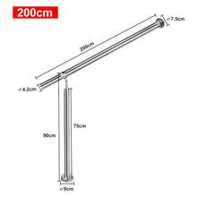 Stainless Steel Handrail, 80 To 200 Cm Long, Ideal For Stairs And Stairwells. Suitable For Indoor And Outdoor Use. Height: 90 Cm - 200x90厘米 - 查看 8