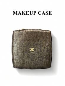 CHANEL Túi đựng mỹ phẩm bằng vải canvas, thêu đen vàng, hộp đựng trang sức, hộp đựng đồ dùng mỹ phẩm, hộp du lịch, hộp đựng thêu, vải canvas, đen vàng, hộp đựng đồ dùng mỹ phẩm, hộp đựng trang sức, hộp xách tay - Đen và vàng - Xem 5