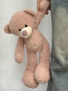 15.75 Inch/40cm Super Soft Plush Giant Pink Teddy Bear Stuffed Animal Doll, Cute Cuddly Oversized Plush Doll, Perfect Gift For Babies, Newborns, Kids, Baby Shower, Birthday, Christmas, Valentine's Day, Decorative Accent For Home - Baby Pink - View 5