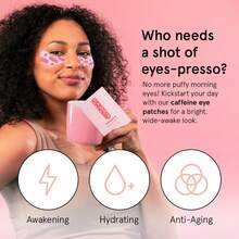 亮白眼膜，活力焕发眼膜，有效减轻眼袋，深层补水，淡化黑眼圈和细纹，蕴含乳酸、咖啡因和烟酰胺。 - 眼貼 - 查看 9