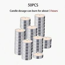 10-100pcs Small Smokeless Wax Candles, Romantic Small Candles, Wax Seal Warmer, Odorless, Suitable For Birthday Party, Outdoor Wedding, Indoor Dinner, Atmosphere Candles - Multicolor - View 22