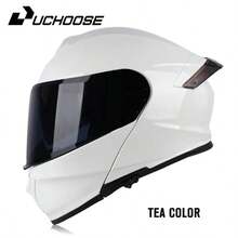 DOT Uchoose Approved Full Face Helmets Crash Motorbike Protective Gear Men Women Flip Up Helmet Motorcycle Visor Double Sun - Brightening - View 1