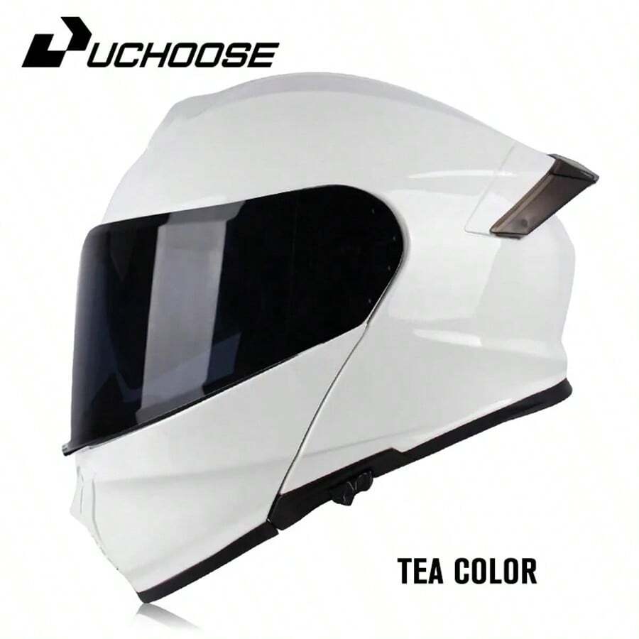 DOT Uchoose Approved Full Face Helmets Crash Motorbike Protective Gear Men Women Flip Up Helmet Motorcycle Visor Double Sun - Brightening - View 1