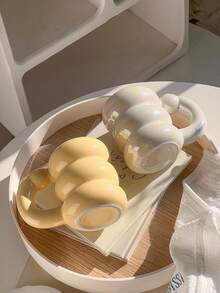 1个陶瓷杯，ins风黄紫色调，美观的拿铁杯，家用燕麦杯和茶杯，实用的办公室早餐牛奶杯，日常水杯和果汁杯，节日礼物，送给朋友、男女朋友、家人的礼物，趣味生日/节日礼物 - 彩色 - 查看 7