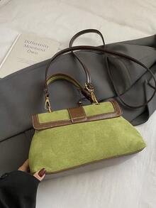 Handbag Bag Women's Autumn 2025 New Fashion Sense Small Square Bag Simple Joker Leisure Messenger Bag - Dark Green - View 6