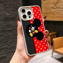 Disney Patterned Phone Case. Mickey Mouse, Stitch, Donald Duck, Minnie Mouse, Goofy, Pluto, And Daisy Duck Pattern. Magnetic Phone Case.  Compatible With IPhone 17, 16, 15, 14, 13, 12 Pro Models And Galaxy, Offering Shockproof Protection. A Special Gift For Family, Friends, Birthdays, Holidays, And Special Occasions. A Stylish And Fun Accessory To Brighten Up Your Device With What And What Flair. - 黑色 - 查看 7