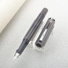 金豪58D透明亚克力旋转笔帽钢笔，学生书写笔 - 58D - 查看 9