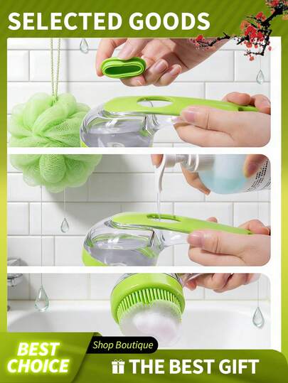 1pc Dog Bathing Brush, Dog Shampoo Brush, Cat Shampoo Brush, Dog Grooming Brush, Dog Deshedding Brush, Puppy Brush, Puppy Grooming Brush, Cat Bathing Brush