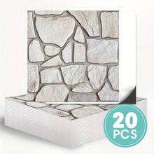 3D Wall Panels - Xám trắng - Xem 2