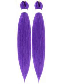 1-6pcs 18-36 Inch Purple Pre-Stretched Braiding Hair Extensions, Suitable For Braiding, Yaki Synthetic Crochet Twist Braids, Halloween Costume Cosplay