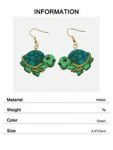 1 par de pendientes colgantes de acrílico con diseño de animales adorables como accesorios de joyería para mujeres, escolares y cosplay - animal - Ver 19