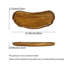 1pc Retro Rosewood Desktop Storage Box, Wooden Jewelry Display Tray, Entryway Key & Miscellaneous Organizer Plate