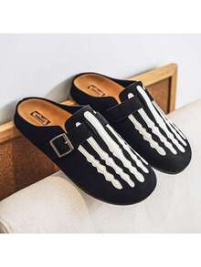 New Summer Women's Shoes, Birken Shoes, One-Foot Flat, Fashionable And Versatile Flip-Flops - 黑色 - 查看 16