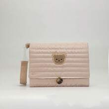 1pc Cute Bear Ins Style Mommy Bag, Portable Diaper Bag, Travel Toiletry Bag, Multifunctional Storage Bag For Moms - Multicolor - View 4