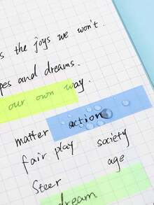 Macaroon/Fluorescent Tape Handbook Decorative Tape Tearable Transparent Color Label Tape School Supplies Waterproof And Oil-Proof Does Not Block The Key But Very Eye-Catching And Easy To Use Tape Handbook DIY Decorative Stickers. - Multicolor - View 7