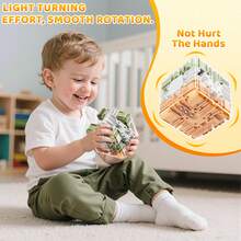 3D Cube Puzzle For Kids 5-8 8-12, Color-Match Game, Education Sensory Toys Birthday Gift For Kids Adults 5 6 7 8 9+ Years Old Boys - Xanh lá cây và cam - Xem 6