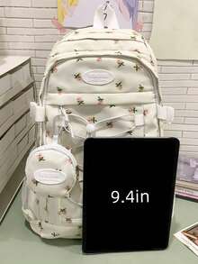 2pcs/Set Large Capacity Women Backpack - White - View 4