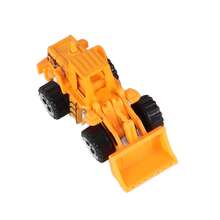 Set Of 6 Mini Construction Trucks Made Of Alloy, 1:64 Scale. Realistic Details, Flexible Parts, No Batteries Required. Educational And Durable Toy, Ideal For Children And Boys. - Orange - View 8