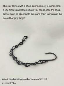 1 pieza Elegante soporte de hierro colgante con forma de estrella de vidrio para vela, Portavelas de té con estrella de 5 puntas vintage a prueba de viento, Adecuado para decoración del hogar, jardín, restaurante, patio