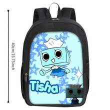 Dandy's World Backpack Double Layer Student Fashion Printed Backpack Dandy's World Bookbag For Students Computer Bags - 28 - 查看 4