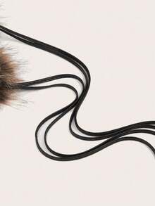 这款百搭的波西米亚风棕色毛绒保暖腰带，Y2K复古仿皮草腰带，性感百搭，可系于颈部、腰间或斜挎，适合搭配外套、牛仔裤、连衣裙，日常穿着，也适合派对、万圣节、圣诞节等场合，是馈赠佳品。 - 咖色長毛 - 查看 6